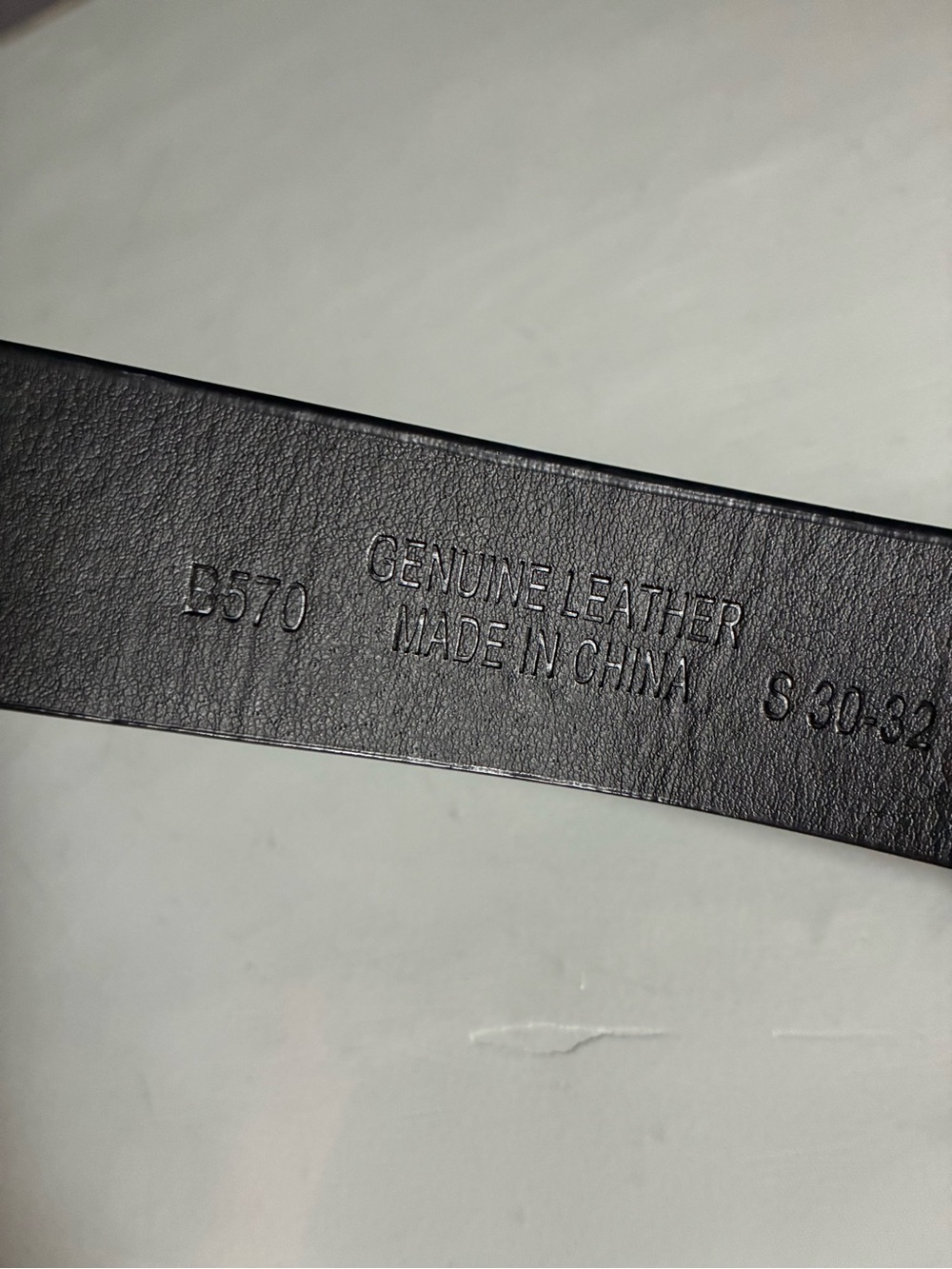 Black Leather Belt with Ornate Silver Buckle - Picture 3 of 7